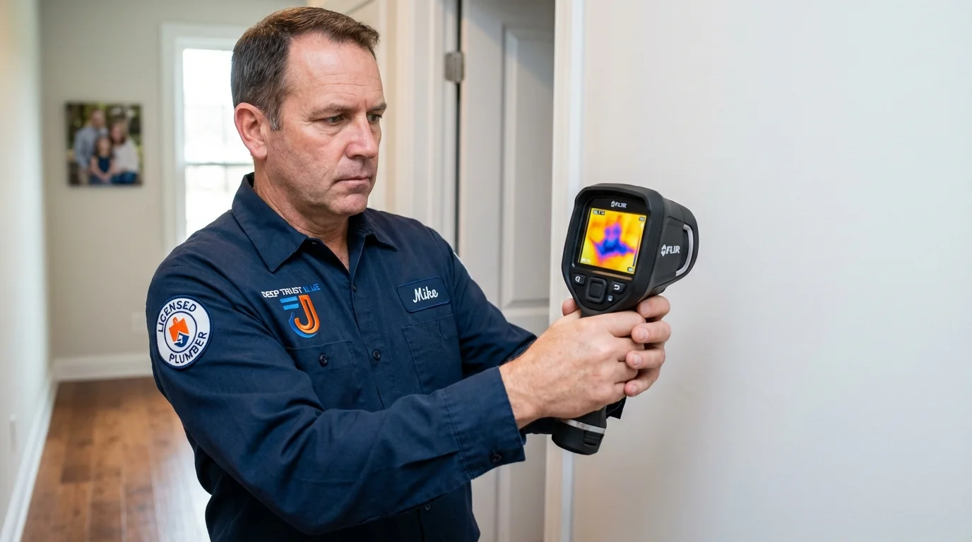 Thermal imaging leak detection by Johns Plumbing LLC in Bonita Springs